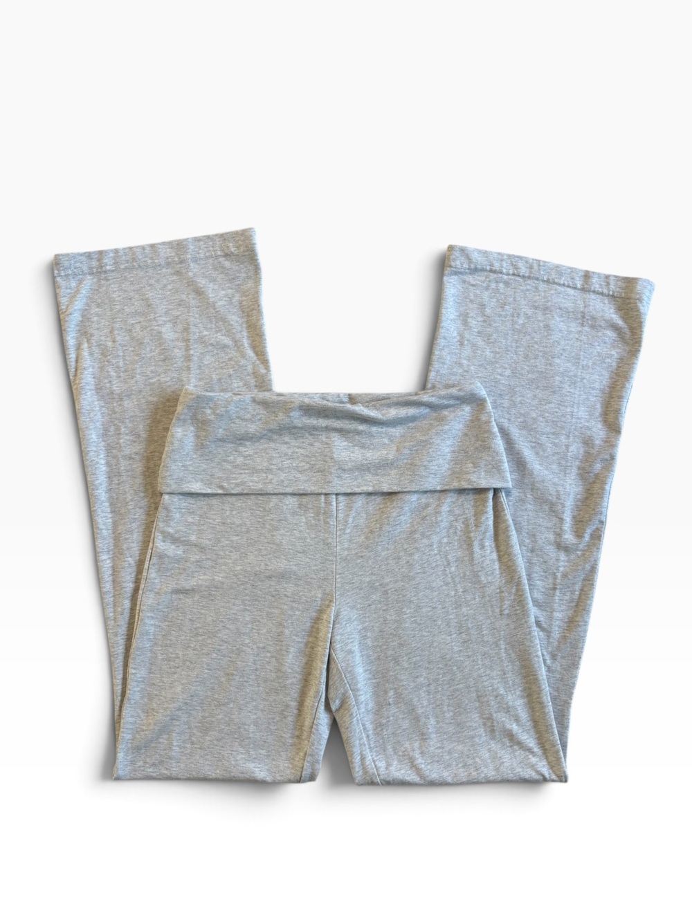 No Boundaries Grey Foldover Flare Pants